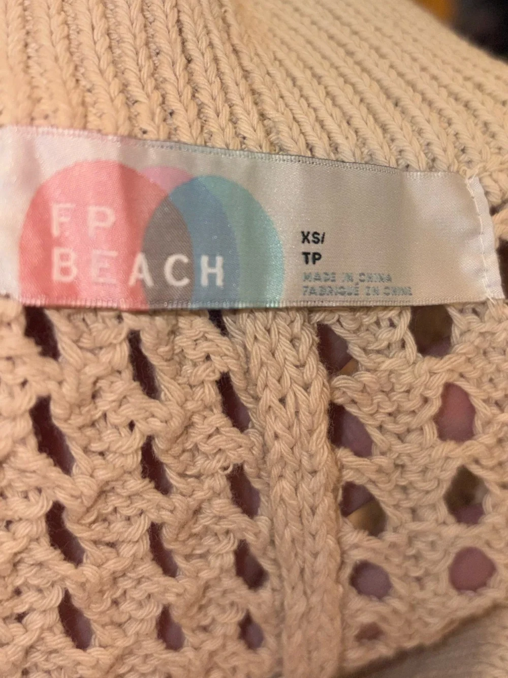 Free People Beach Crochet Pants Swim Cover Up Size XS - Picture 3 of 4